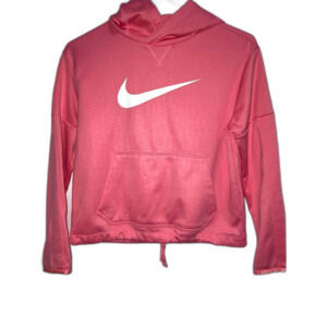 Large Nike DRI-FIT Pink Fleece-Lined Pullover Hoodie
